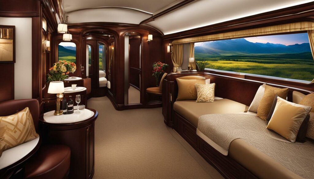 Luxury cabins and amenities on South America trains